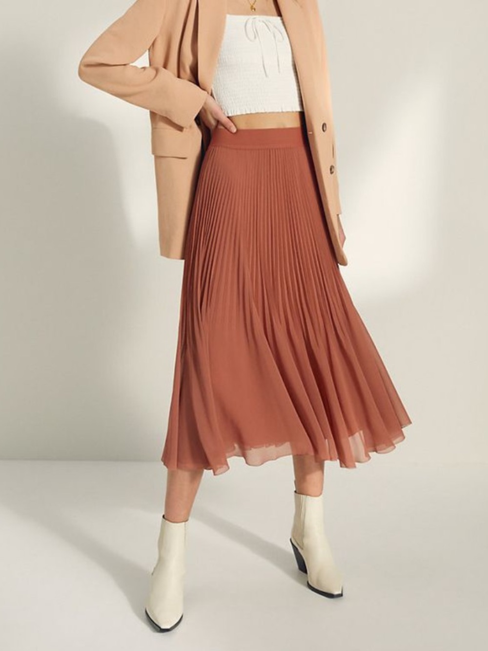 Wilfred Twirl Pleated Skirt